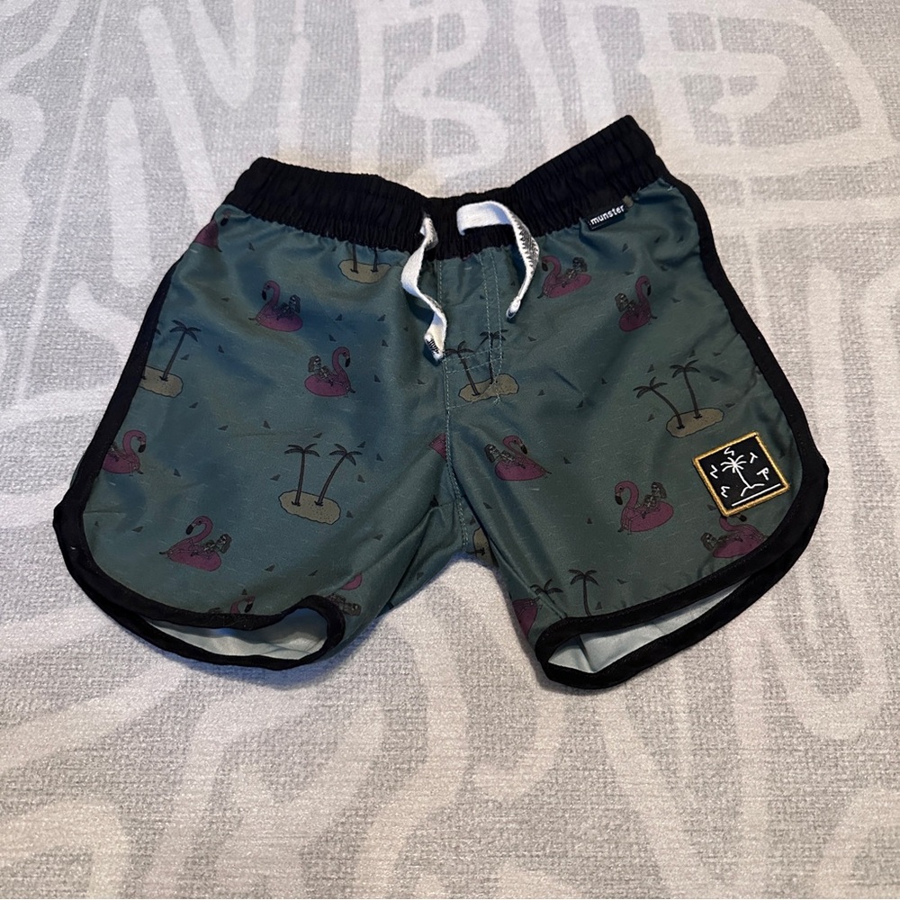 Munster Kids Skeleton Float 2T Swim Trunks